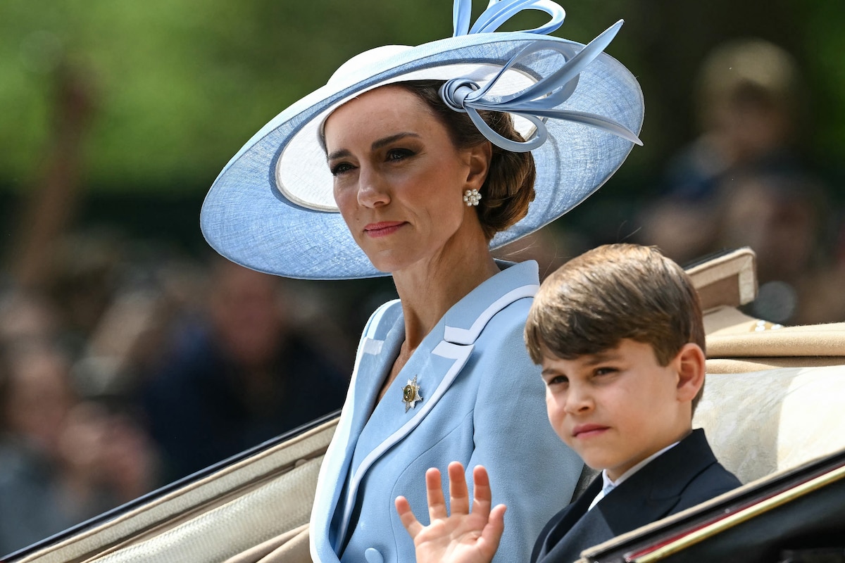 Kate Middleton et le prince Louis lors du défilé du « Trooping the Colour » à Londres, le 13 juin 2026.